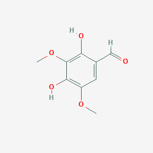 molecular formula C9H10O5 B14247176 Benzaldehyde, 2,4-dihydroxy-3,5-dimethoxy- CAS No. 182427-46-9