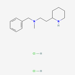 molecular formula C15H26Cl2N2 B1424723 N-Benzyl-N-methyl-2-(piperidin-2-yl)ethanamine dihydrochloride CAS No. 1219980-74-1