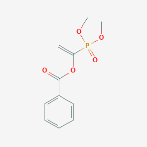 molecular formula C11H13O5P B14247267 Phosphonic acid, [1-(benzoyloxy)ethenyl]-, dimethyl ester CAS No. 241496-28-6