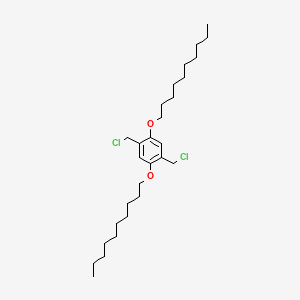 molecular formula C28H48Cl2O2 B14247269 1,4-Bis(chloromethyl)-2,5-bis(decyloxy)benzene CAS No. 215612-40-1