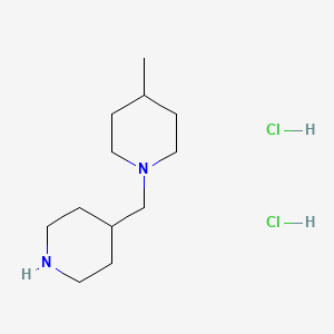 molecular formula C12H26Cl2N2 B1424730 4-Methyl-1-(piperidin-4-ylmethyl)piperidine dihydrochloride CAS No. 1211499-19-2