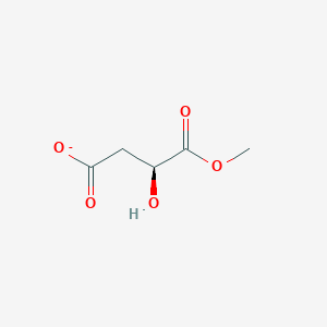 molecular formula C5H7O5- B14247309 (3S)-3-Hydroxy-4-methoxy-4-oxobutanoate CAS No. 189751-08-4