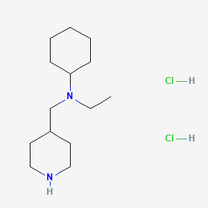 n-Ethyl-n-(4-piperidinylmethyl)cyclohexanamine dihydrochloride