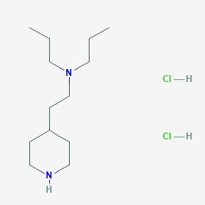 molecular formula C13H30Cl2N2 B1424734 N-(2-(Piperidin-4-yl)ethyl)-N-propylpropan-1-amine dihydrochloride CAS No. 199539-16-7