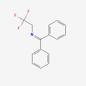 molecular formula C15H12F3N B14247348 Ethanamine, N-(diphenylmethylene)-2,2,2-trifluoro- CAS No. 402728-90-9