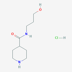 N-(3-Hydroxypropyl)-4-piperidinecarboxamide hydrochloride