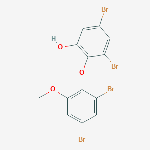 molecular formula C13H8Br4O3 B14247369 Phenol, 3,5-dibromo-2-(2,4-dibromo-6-methoxyphenoxy)- CAS No. 372478-61-0