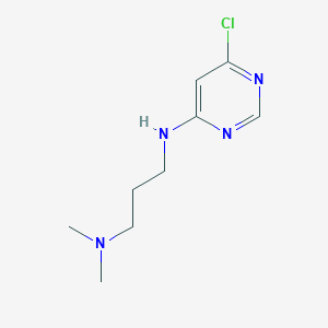 molecular formula C9H15ClN4 B1424737 N1-(6-chloropyrimidin-4-yl)-N3,N3-dimethylpropane-1,3-diamine CAS No. 1220176-91-9