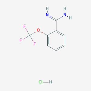 molecular formula C8H8ClF3N2O B142474 2-(Trifluoromethoxy)benzimidamide hydrochloride CAS No. 127979-76-4