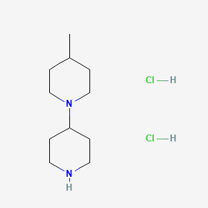 molecular formula C11H24Cl2N2 B1424740 4-Methyl-1,4'-bipiperidine dihydrochloride CAS No. 1211484-99-9