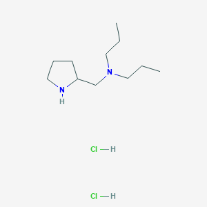 molecular formula C11H26Cl2N2 B1424743 N-Propyl-N-(pyrrolidin-2-ylmethyl)propan-1-amine dihydrochloride CAS No. 1220035-97-1