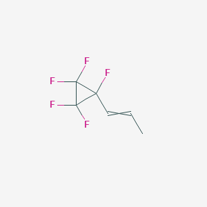 molecular formula C6H5F5 B14247459 Pentafluoro(prop-1-en-1-yl)cyclopropane CAS No. 499784-17-7