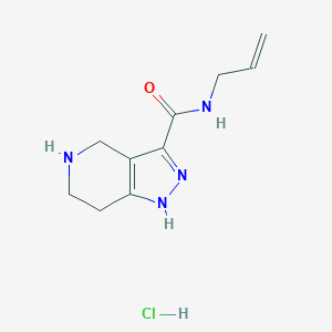 N-Allyl-4,5,6,7-tetrahydro-1H-pyrazolo[4,3-c]pyridine-3-carboxamide hydrochloride