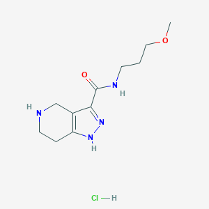 N-(3-Methoxypropyl)-4,5,6,7-tetrahydro-1H-pyrazolo[4,3-c]pyridine-3-carboxamide hydrochloride