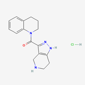 3,4-Dihydro-1(2H)-quinolinyl(4,5,6,7-tetrahydro-1H-pyrazolo[4,3-c]pyridin-3-yl)methanone HCl
