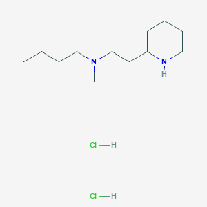 molecular formula C12H28Cl2N2 B1424752 N-Methyl-N-(2-(piperidin-2-yl)ethyl)butan-1-amine dihydrochloride CAS No. 1220030-35-2
