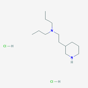 molecular formula C13H30Cl2N2 B1424753 n-[2-(3-Piperidinyl)ethyl]-n-propyl-1-propanamine dihydrochloride CAS No. 1220035-65-3