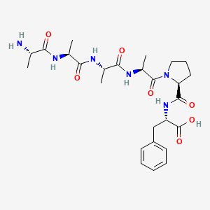 molecular formula C26H38N6O7 B14247587 H-Ala-Ala-Ala-Ala-Pro-Phe-OH CAS No. 425369-18-2