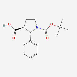 trans-1-Boc-2-phenyl-pyrrolidine-3-carboxylic acid