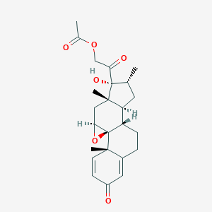 molecular formula C24H30O6 B142476 21-O-Acetyl Dexamethasone 9,11-Epoxide CAS No. 2884-51-7