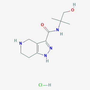 N-(2-Hydroxy-1,1-dimethylethyl)-4,5,6,7-tetra-hydro-1H-pyrazolo[4,3-c]pyridine-3-carboxamide HCl