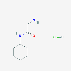 molecular formula C9H19ClN2O B1424763 N-Cyclohexyl-2-(methylamino)acetamide hydrochloride CAS No. 1220037-79-5