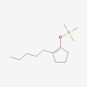molecular formula C13H26OSi B14247634 Silane, trimethyl[(2-pentyl-1-cyclopenten-1-yl)oxy]- CAS No. 203787-98-8