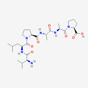 molecular formula C27H46N6O7 B14247642 L-Proline, L-valyl-L-leucyl-L-prolyl-L-alanyl-L-alanyl- CAS No. 506415-80-1