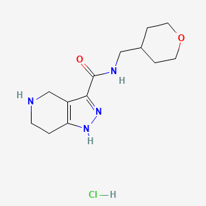 N-((Tetrahydro-2H-pyran-4-yl)methyl)-4,5,6,7-tetrahydro-1H-pyrazolo[4,3-c]pyridine-3-carboxamide hydrochloride