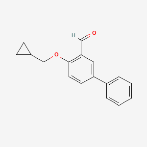 4-(Cyclopropylmethoxy)[1,1'-biphenyl]-3-carbaldehyde