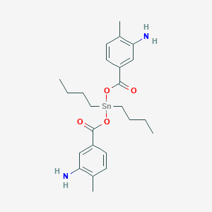 molecular formula C24H34N2O4Sn B142477 Di-n-butyltin bis(3-amino-4-methylbenzoate) CAS No. 141368-91-4