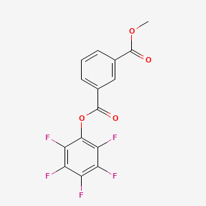 molecular formula C15H7F5O4 B14247715 Methyl pentafluorophenyl benzene-1,3-dicarboxylate CAS No. 185683-81-2