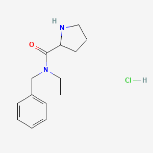 N-Benzyl-N-ethyl-2-pyrrolidinecarboxamide hydrochloride