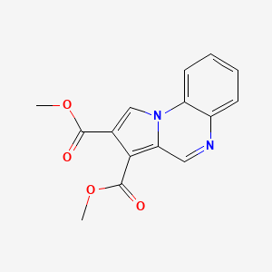 molecular formula C15H12N2O4 B14247767 Dimethyl pyrrolo[1,2-a]quinoxaline-2,3-dicarboxylate CAS No. 221192-44-5