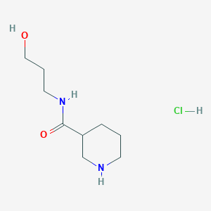 N-(3-Hydroxypropyl)-3-piperidinecarboxamide hydrochloride