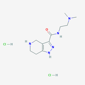 N-[2-(Dimethylamino)ethyl]-4,5,6,7-tetrahydro-1H-pyrazolo[4,3-c]pyridine-3-carboxamide dihydrochloride