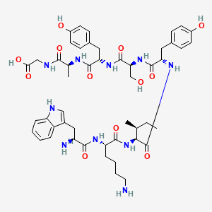 molecular formula C49H66N10O12 B14247803 H-Trp-Lys-Ile-Tyr-Ser-Tyr-Ala-Gly-OH CAS No. 267423-25-6