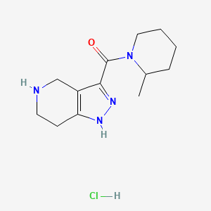 (2-Methyl-1-piperidinyl)(4,5,6,7-tetrahydro-1H-pyrazolo[4,3-c]pyridin-3-yl)methanone HCl