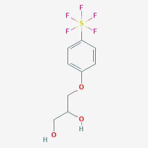 3-(4-(Pentafluorosulfanyl)phenoxy)propane-1,2-diol