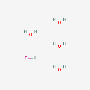 molecular formula FH9O4 B14247913 Hydrofluoric acid, tetrahydrate CAS No. 375372-42-2
