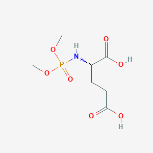molecular formula C7H14NO7P B14247936 N-(Dimethoxyphosphoryl)-L-glutamic acid CAS No. 211631-99-1