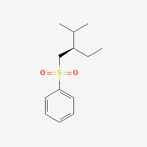 molecular formula C13H20O2S B14247944 [(2R)-2-Ethyl-3-methylbutane-1-sulfonyl]benzene CAS No. 331437-99-1