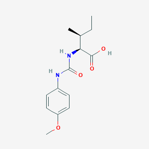 molecular formula C14H20N2O4 B14247952 N-[(4-Methoxyphenyl)carbamoyl]-L-isoleucine CAS No. 473690-09-4