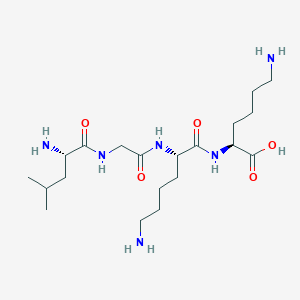 molecular formula C20H40N6O5 B14247981 L-Leucylglycyl-L-lysyl-L-lysine CAS No. 300768-38-1