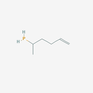 molecular formula C6H13P B14248010 Phosphine, (1-methyl-4-pentenyl)- CAS No. 376599-98-3