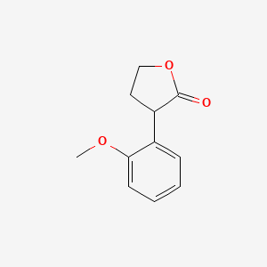 molecular formula C11H12O3 B14248012 3-(2-Methoxyphenyl)oxolan-2-one CAS No. 185347-49-3