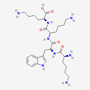 molecular formula C29H48N8O5 B14248019 L-Lysyl-L-tryptophyl-L-lysyl-L-lysine CAS No. 441350-42-1