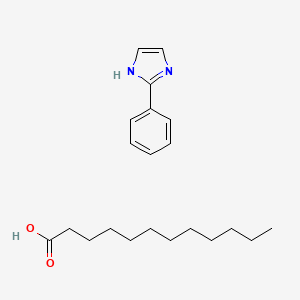 molecular formula C21H32N2O2 B14248037 dodecanoic acid;2-phenyl-1H-imidazole CAS No. 490018-28-5