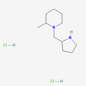 molecular formula C11H23ClN2 B1424804 2-Methyl-1-(2-pyrrolidinylmethyl)piperidine dihydrochloride CAS No. 1220027-14-4