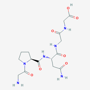 molecular formula C15H24N6O7 B14248053 Glycyl-L-prolyl-L-asparaginylglycylglycine CAS No. 371161-48-7